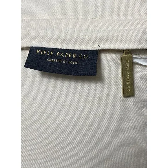 Rifle‎ Paper Throw Pillow Wanderlust Landmark Loloi Pillow 18x18 Embroidered - Picture 8 of 9